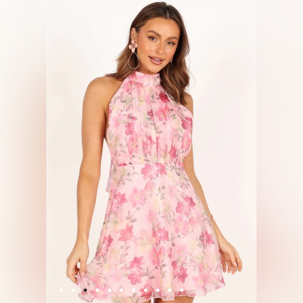 Petal & Pup Pink Floral Mini Dress